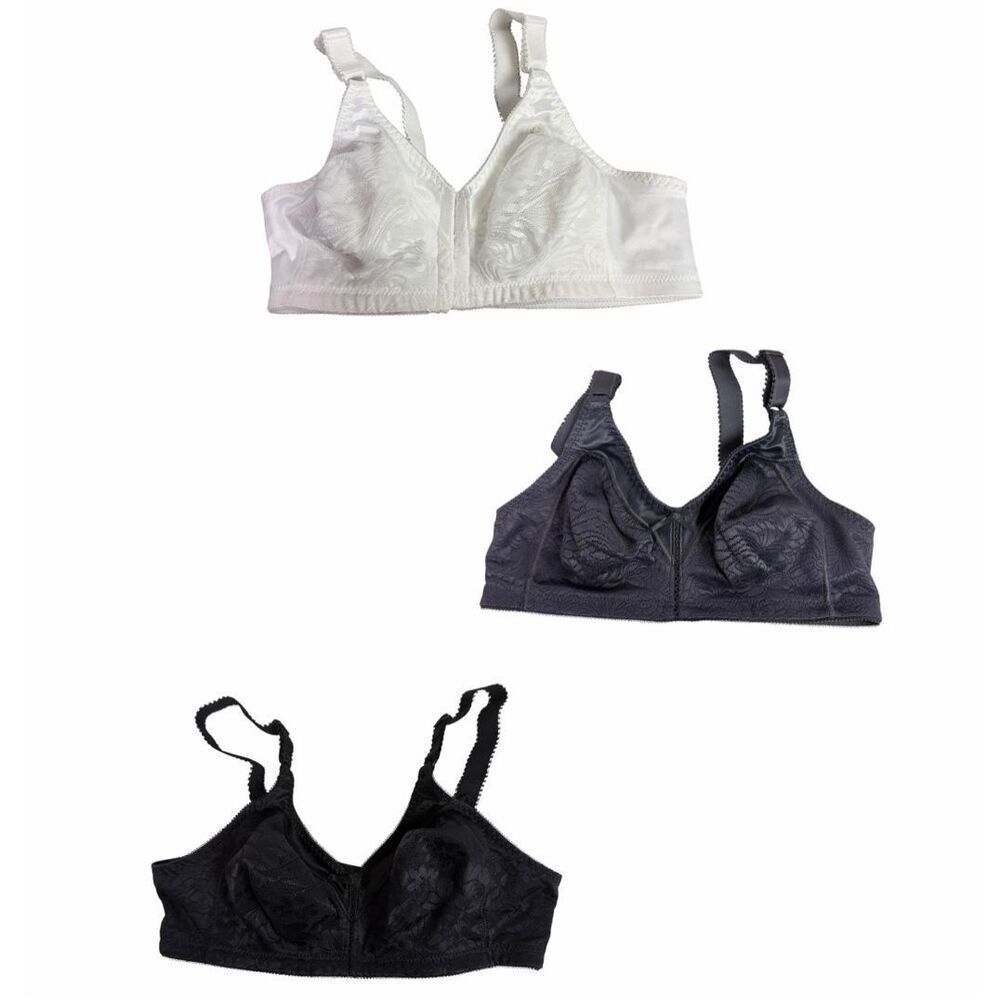 Bali 36B Bra Bundle White Black Gray